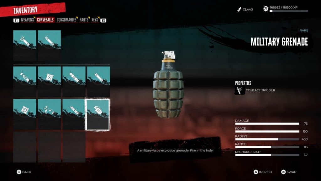 Military Grenade - Dead Island 2 Curveball