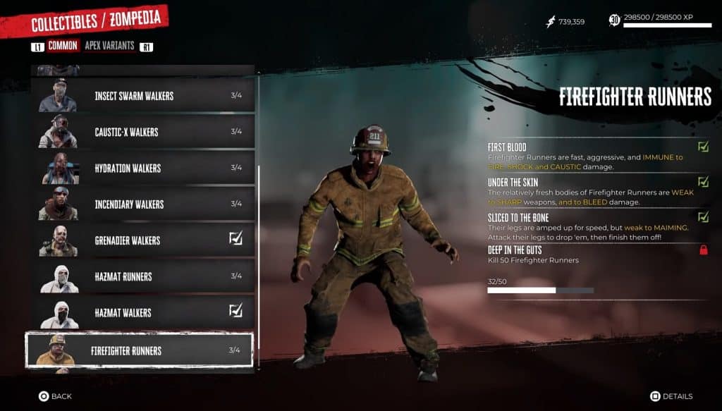 Firefighter Runners - Dead Island 2 Common Zombie Type