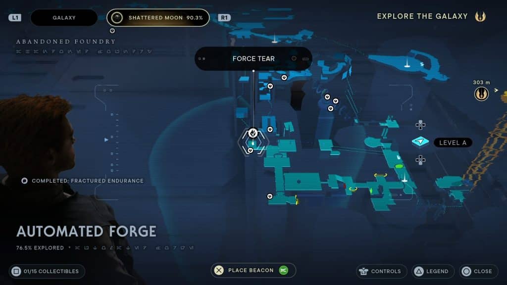 Fractured Endurance Force Tear Map Location - Star Wars Jedi Survivor All Force Tears