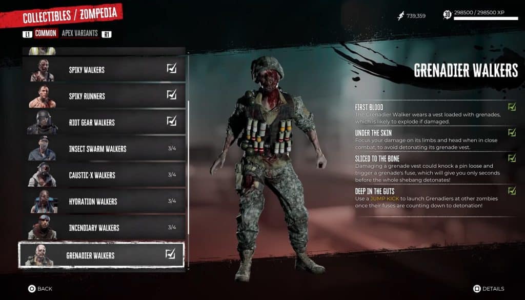 Grenadier Walkers - Dead Island 2 Common Zombie Type