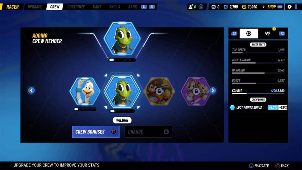 Equipping Crews - How to Unlock Crews in Disney Speedstorm