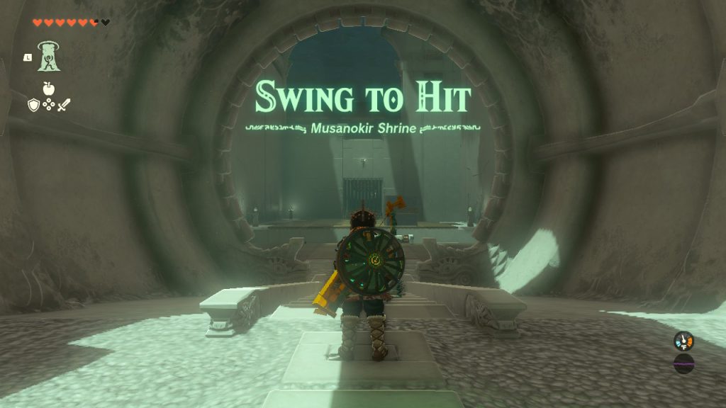 Swing to Hit Musanokir Shrine - Zelda Tears of the Kingdom