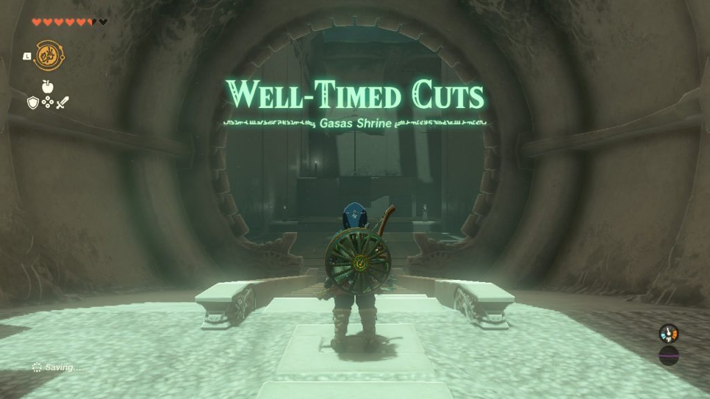 Gasas Shrine: Well-Timed Cuts Puzzle Walkthrough - Zelda Tears of the Kingdom