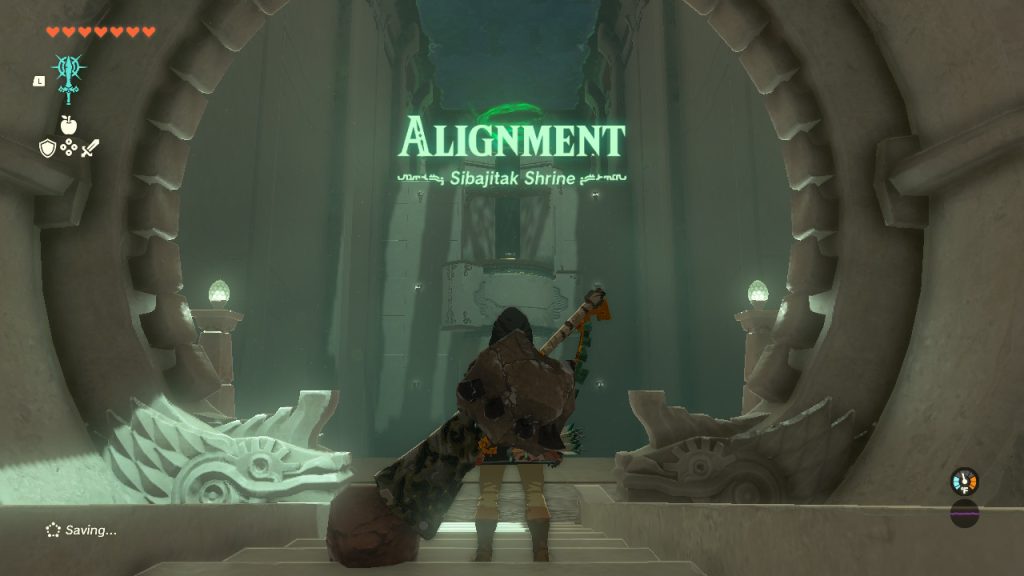 Sibajitak Shrine Solution in Tears of the Kingdom - Alignment