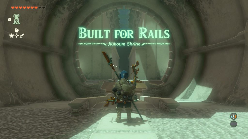 Jiukoum Shrine: Built for Rails Walkthrough in Tears of the Kingdom