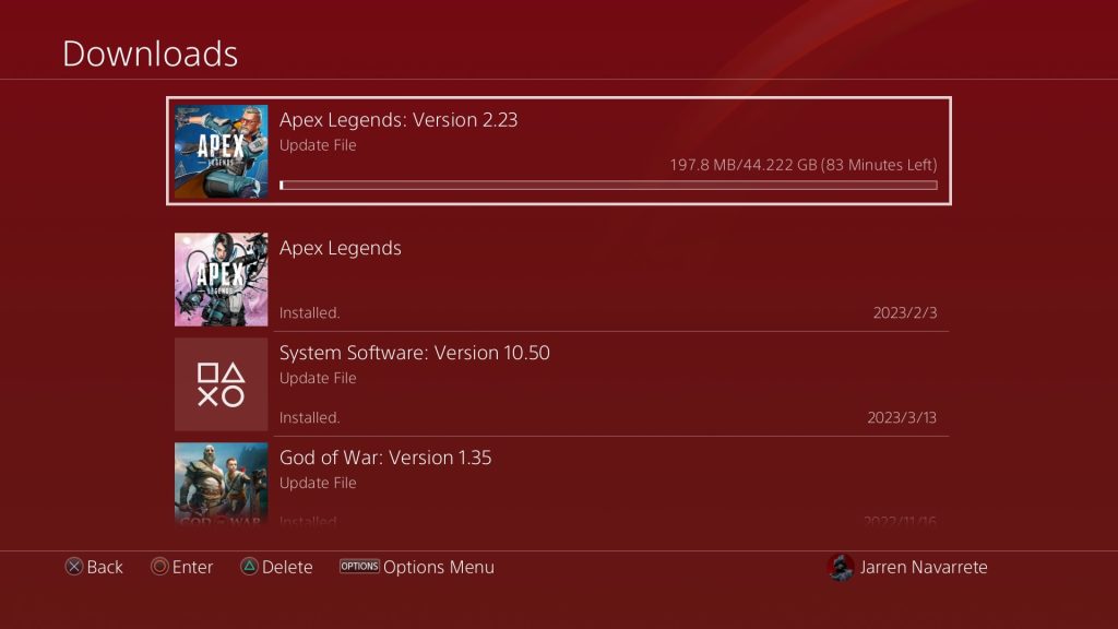 Apex Legends Season 17 PS4 Download Size