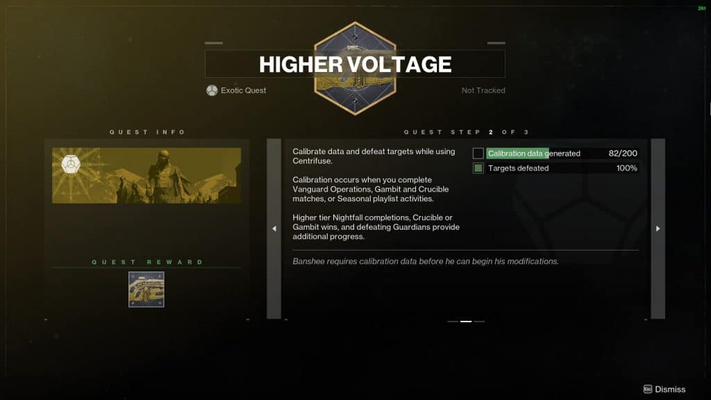 Higher Voltage Quest Steps - Destiny 2 Centrifuse Catalyst