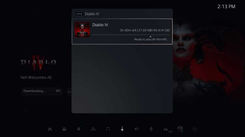 Diablo 4 Download Size on PS4