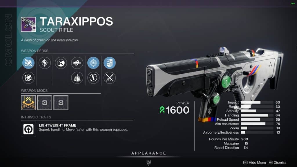 Destiny 2 Taraxippos