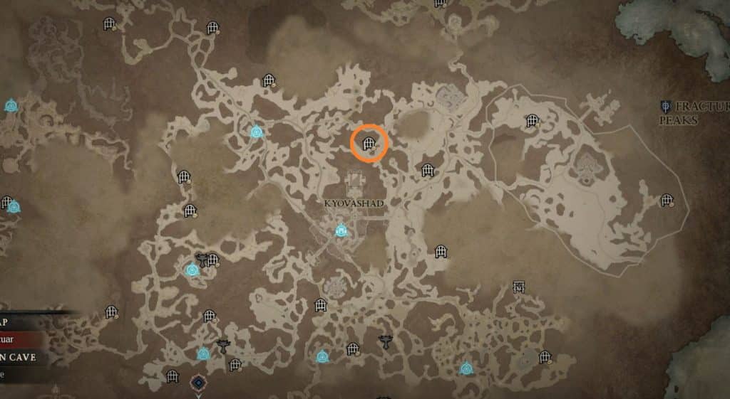 Diablo 4 Forsaken Quarry Location