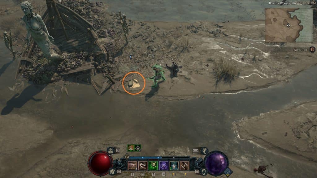 Diablo 4 Traveler's Superstition side quest Location