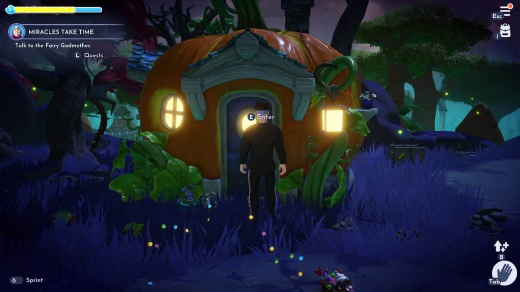 Investigate the Pumpkin House in the Forgotten Lands - Disney Dreamlight Valley Miracles Take Time Walkthrough