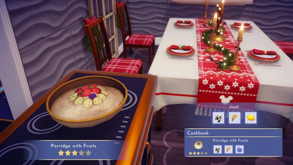 How to make Porridge with Fruits in Disney Dreamlight Valley