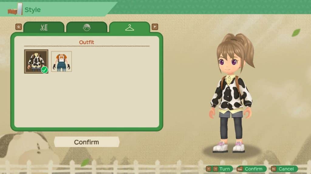 Story of Seasons A Wonderful Life Outfits