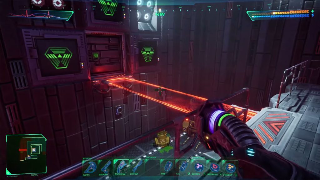 System Shock Remake Virus Mission Level 5: Flight Deck