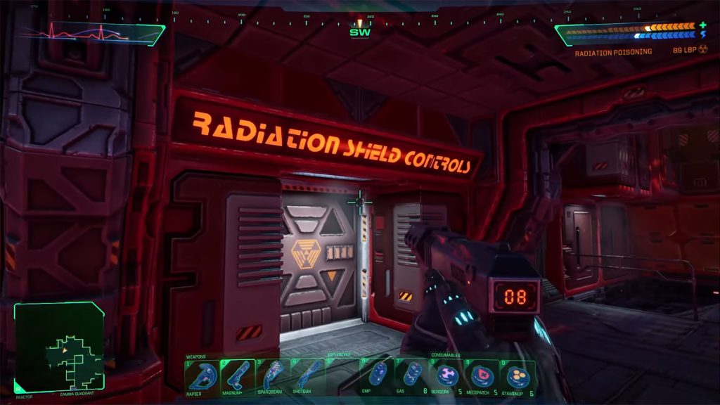 Radiation Shield Controls - Gamma Quadrant - System Shock Remake Laser Mission Level R: Research Labs Walkthrough