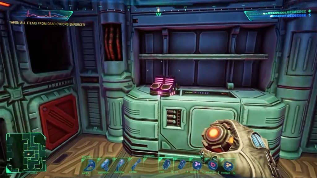 Turbo Motion Boots V1 and V2 - System Shock Remake Virus Mission Level 4: Storage Walkthrough