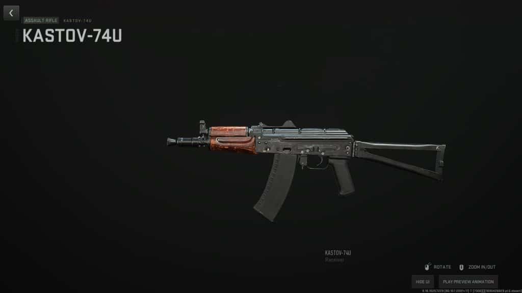 Kastov-74U - Top 17 Best Meta Gun in Warzone 2 Season 4 Reloaded