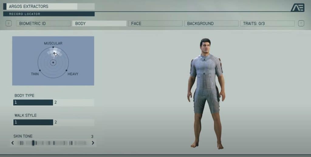 Starfield Character Creation - Body