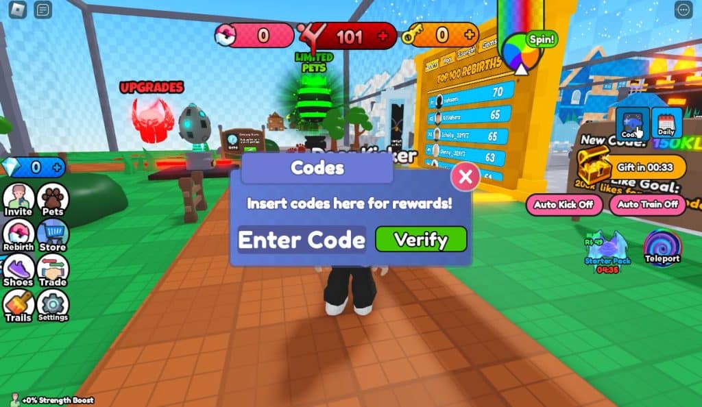 How to Redeem Kick Door Simulator Codes