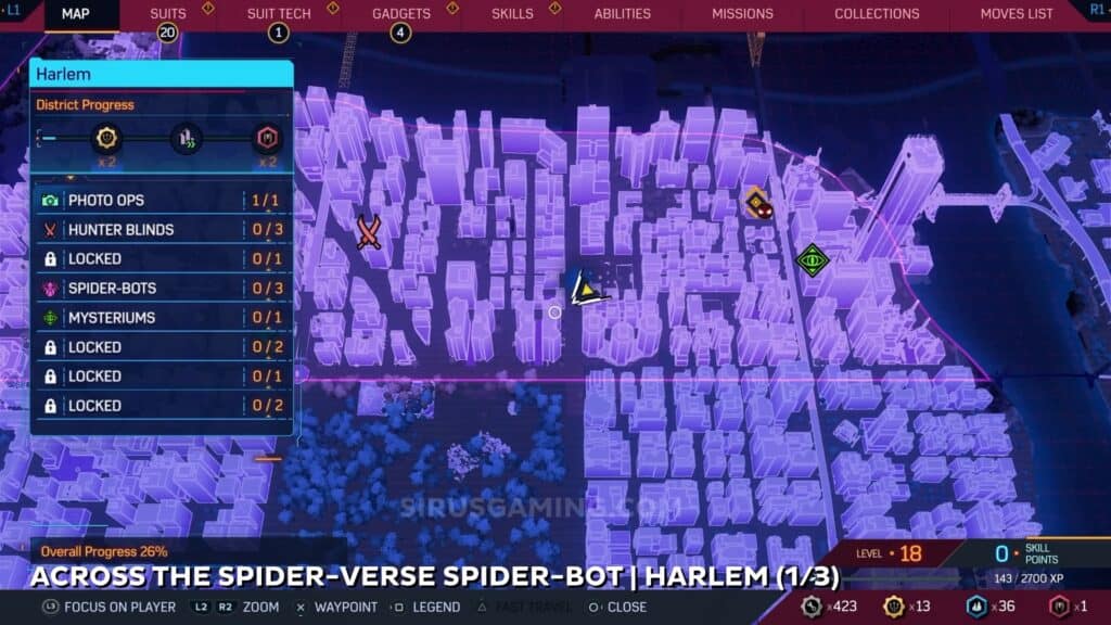 Across the Spider-Verse Location - Harlem Spider Bots Marvel's Spider-Man 2