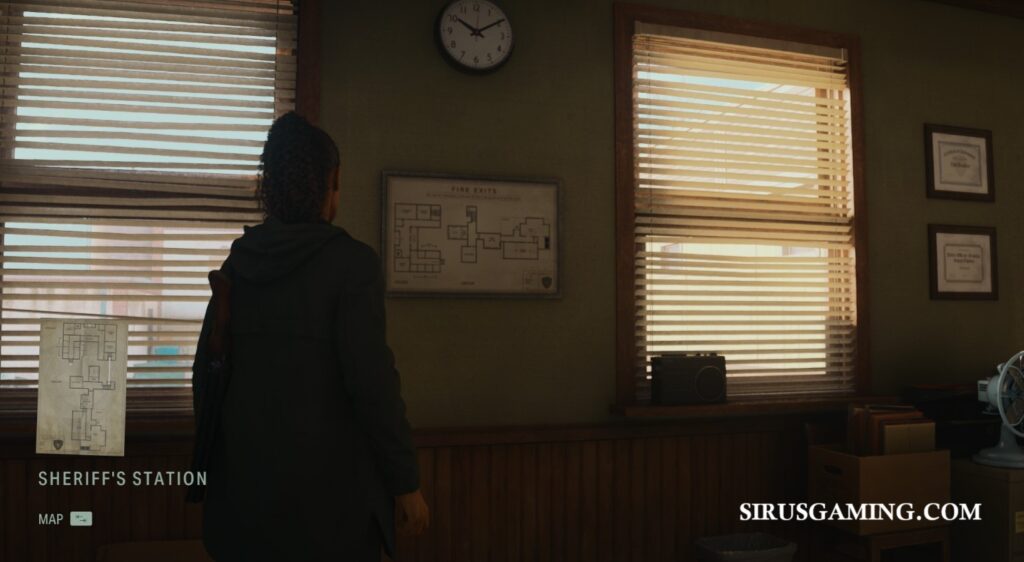 Sheriff's Station Map Alan Wake 2