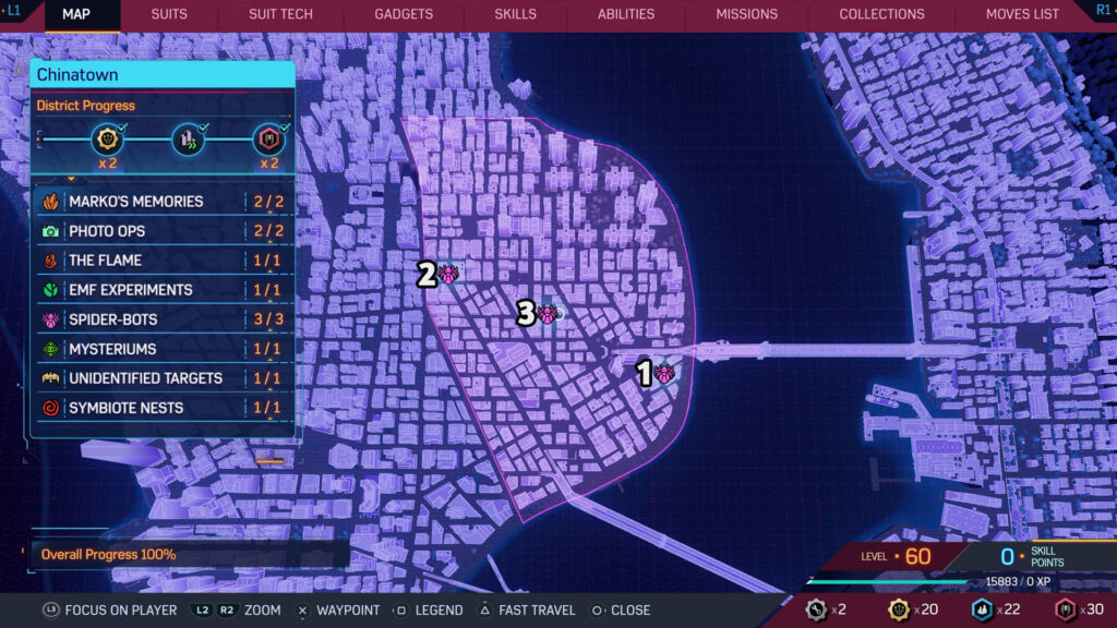 Chinatown Spider-Bot Locations - Marvel's Spider-Man 2