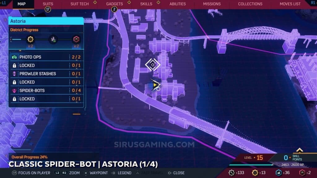 Classic location - Astoria Spider Bots Marvel's Spider-Man 2