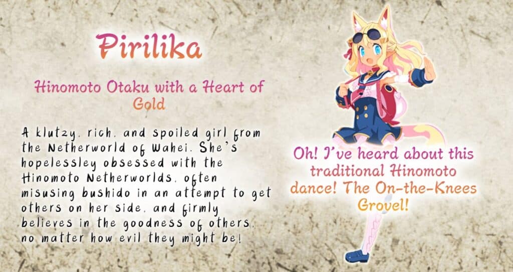 Pirilika Disgaea 7 Characters