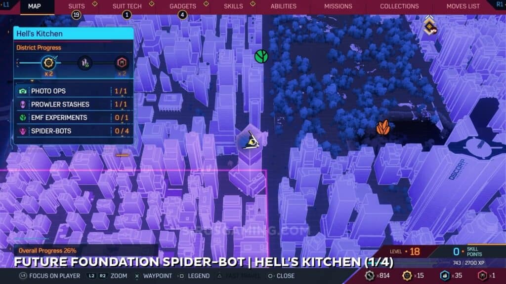 Future Foundation Location - Hell's Kitchen Spider Bots Marvel's Spider-Man 2