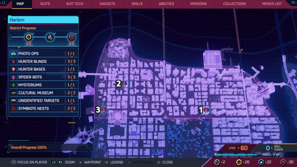 Harlem Spider-bot Locations - Marvel's Spider-Man 2