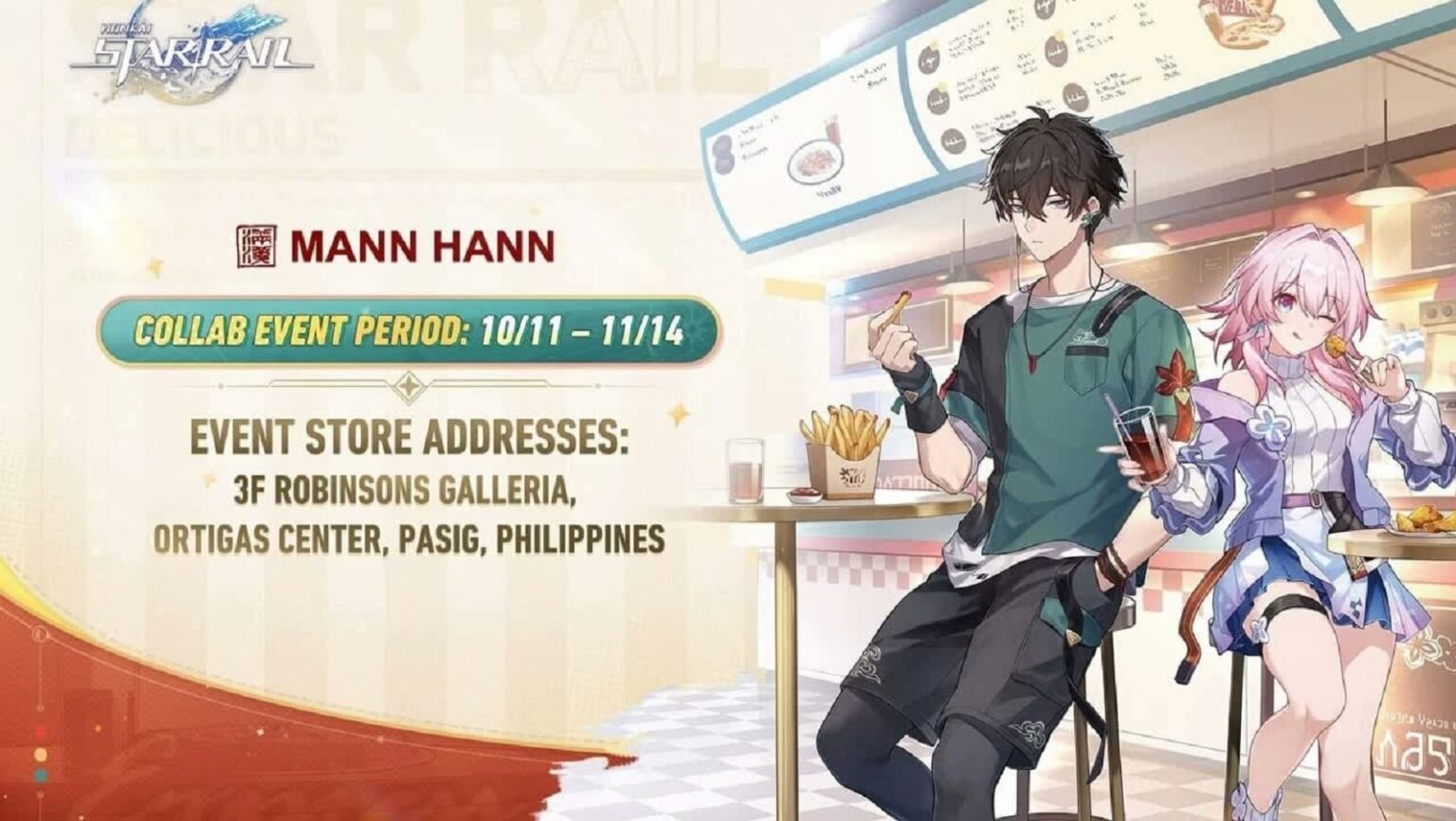 Honkai Star Rail Collab with Mann Hann in PH