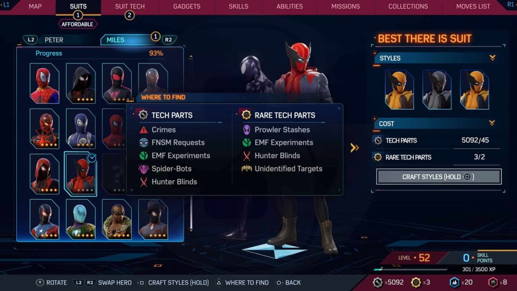 Rare Tech Parts - Marvel's Spider-Man 2 Resource Type