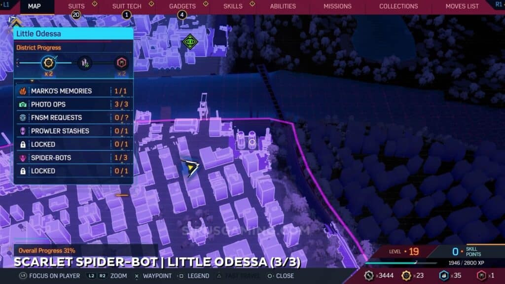 Scarlet location - Little Odessa Spider Bots Marvel's Spider-Man 2