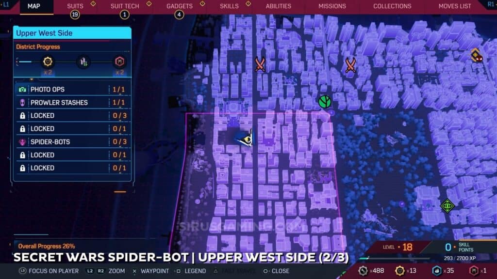 Secret Wars location - Upper West Side Spider Bots Marvel's Spider-Man 2