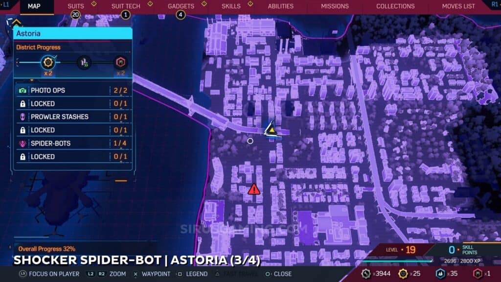 Shocker location - Astoria Spider Bots Marvel's Spider-Man 2