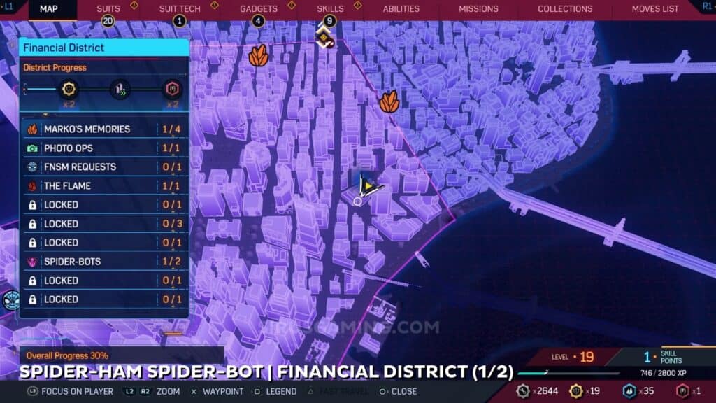 Spider-Ham location - Financial District Spider Bots Marvel's Spider-Man 2