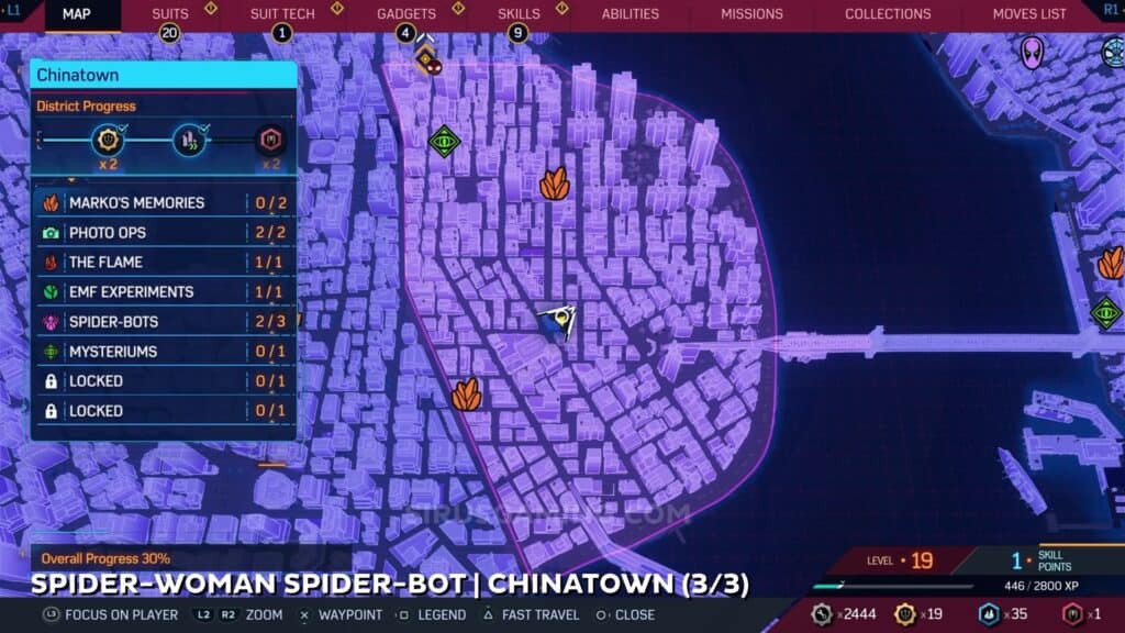 Spider-Woman location - Chinatown Spider Bots Marvel's Spider-Man 2