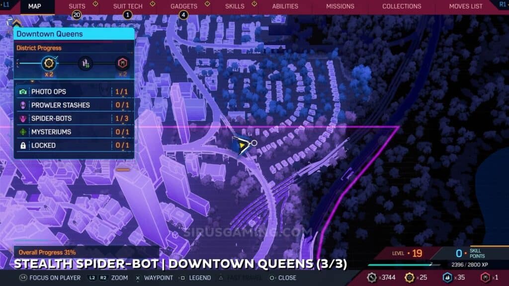 Stealth location - Downtown Queens Spider Bots Marvel's Spider-Man 2