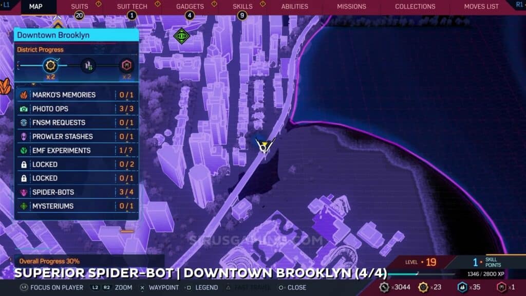 Superior location - Downtown Brooklyn Spider Bots Marvel's Spider-Man 2