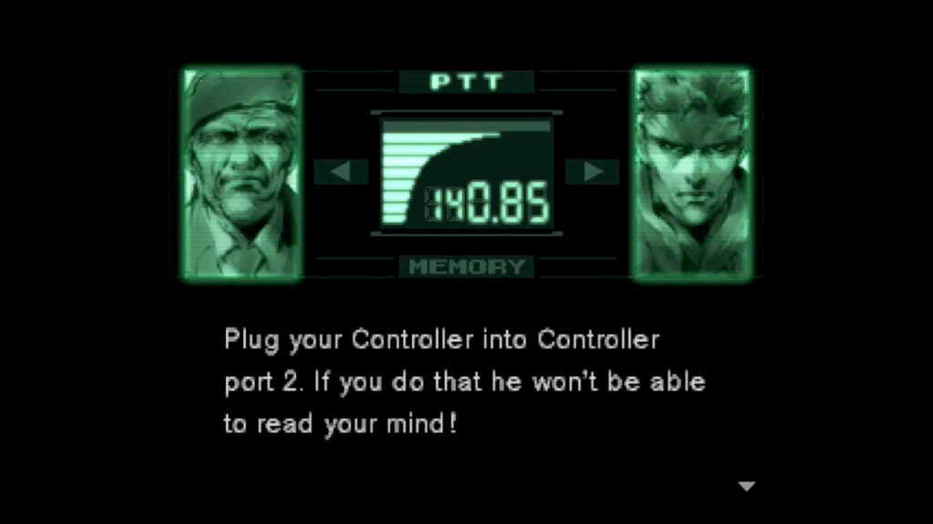 How to do the Player 2 port trick against Psycho Mantis on PC and consoles - Metal Gear Solid 1