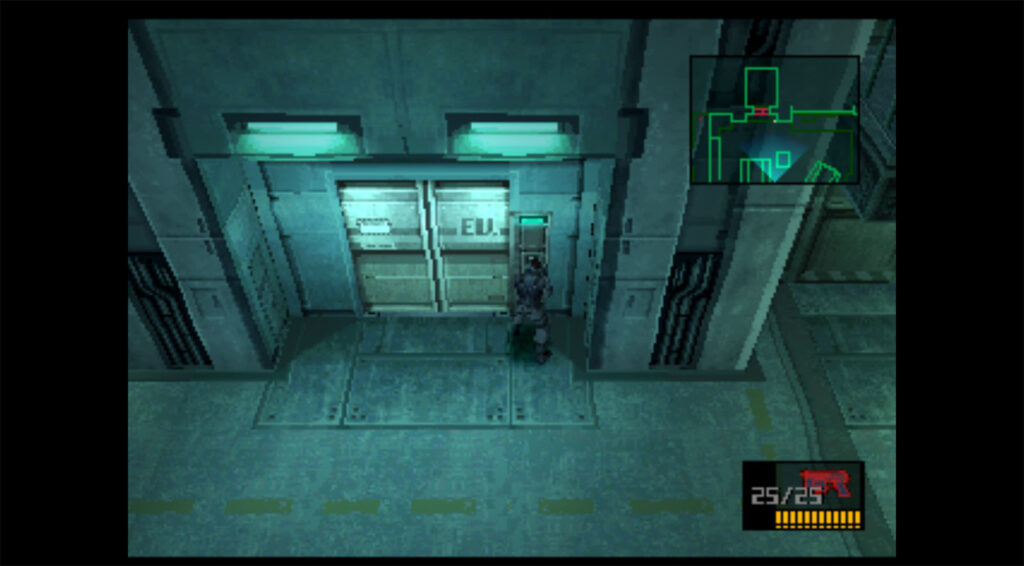 Tank Hangar Walkthrough - Metal Gear Solid 1:  go to basement 1