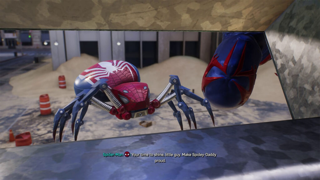 Marvel's Spider-Man 2 The Flame: Where Have You Been Walkthrough - deploying Spider-Bot to do recon