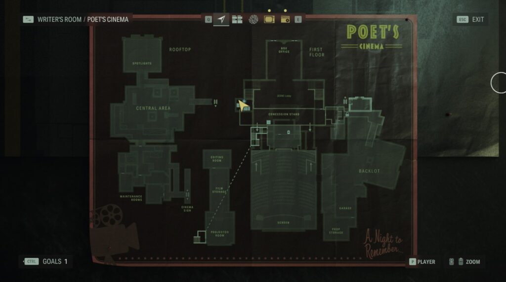 Poet's Cinema Map