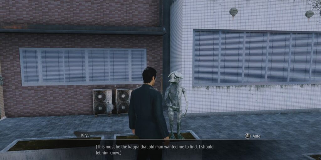 Kappa Statue in Like a Dragon Gaiden