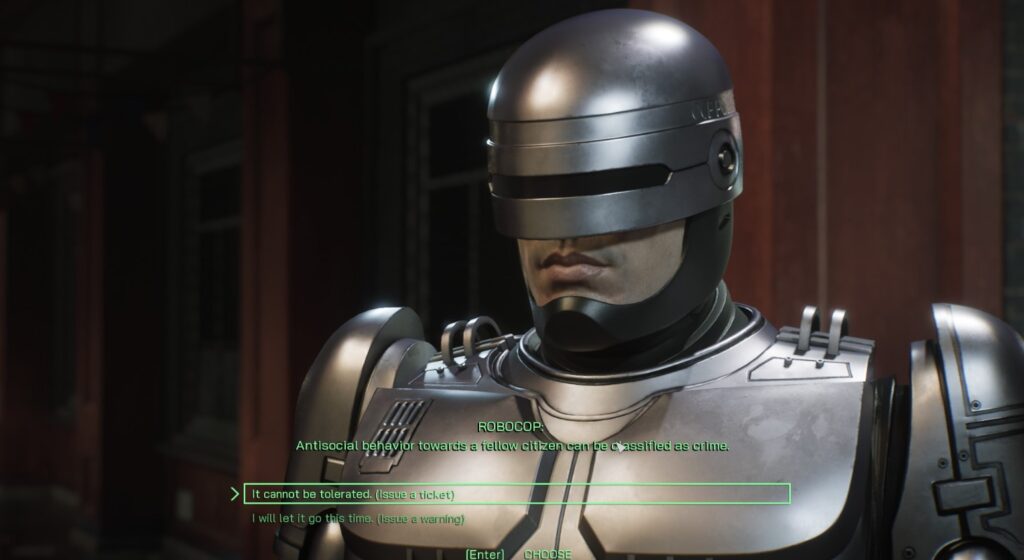 Antisocial Behavior - RoboCop: Rogue City The Search for Soot Choices and Consequences