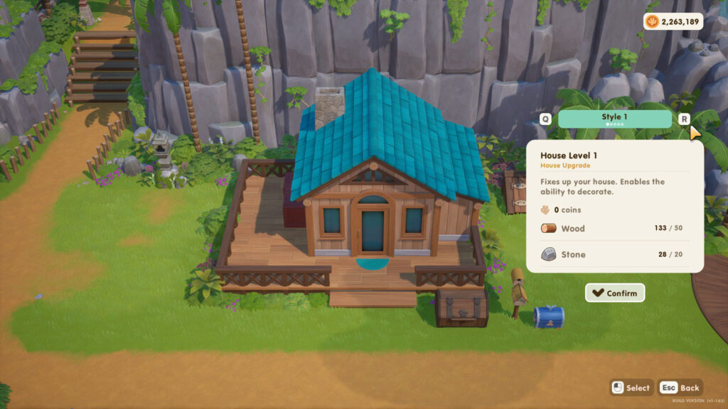 House Style 1 - Coral Island Home Sweet Home Quest