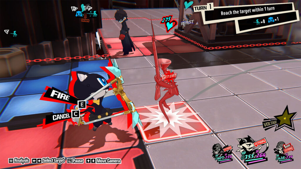 Morgana Red Platform to Blue Button - P5T Lavenza's First Trial Quest Solution