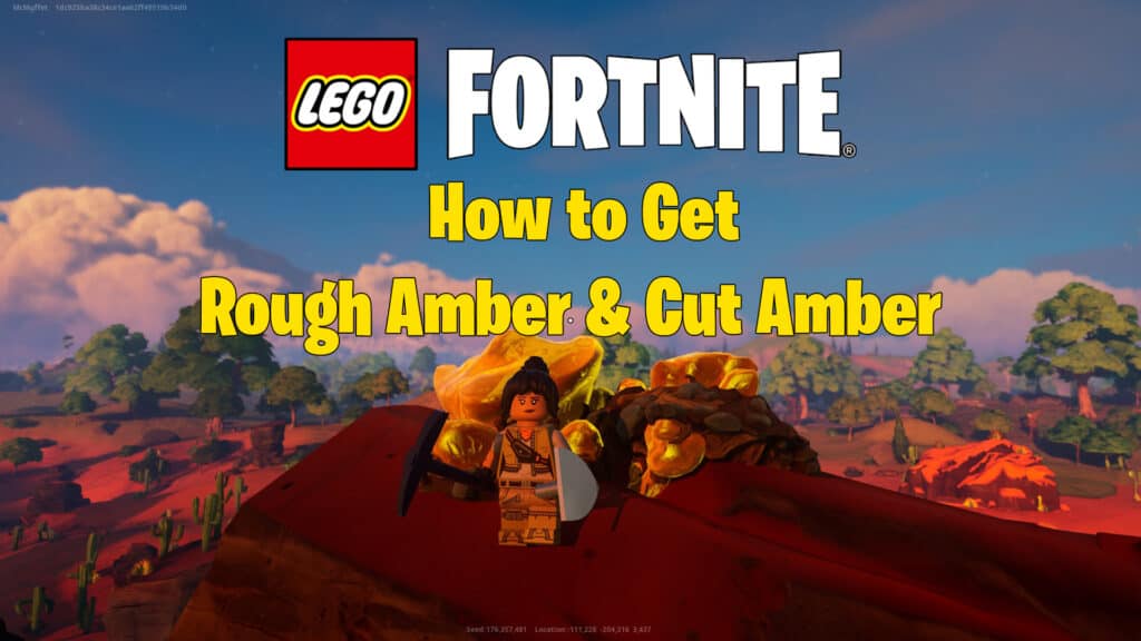 LEGO Fortnite How to Get Rough Amber and Cut Amber