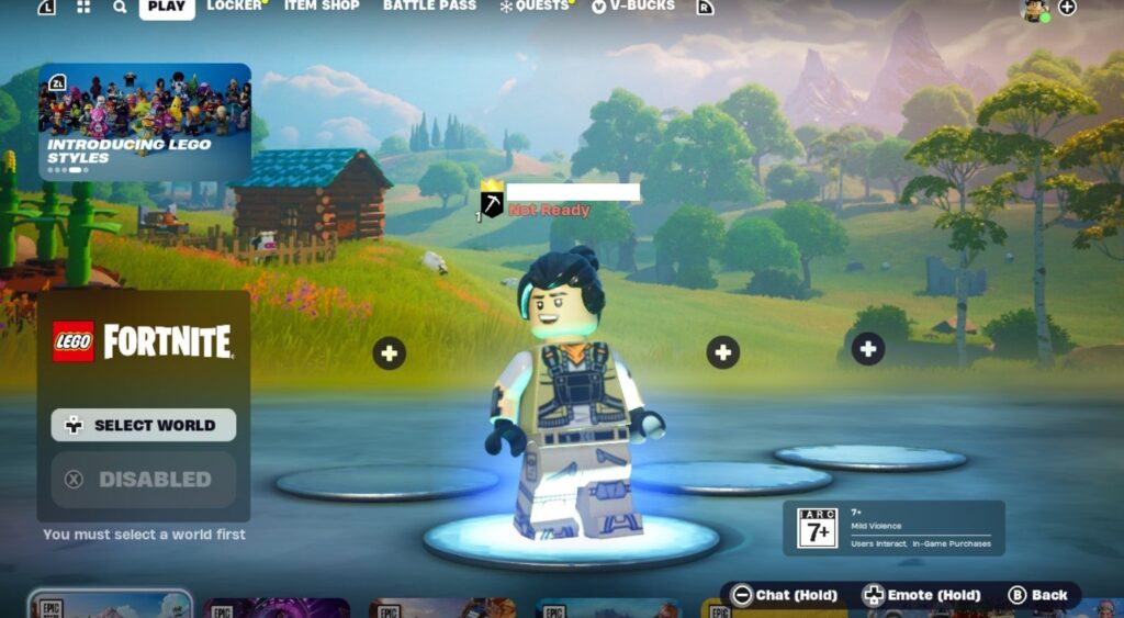 LEGO Fortnite XP Glitch Step 1: Join a Friend's LEGO World